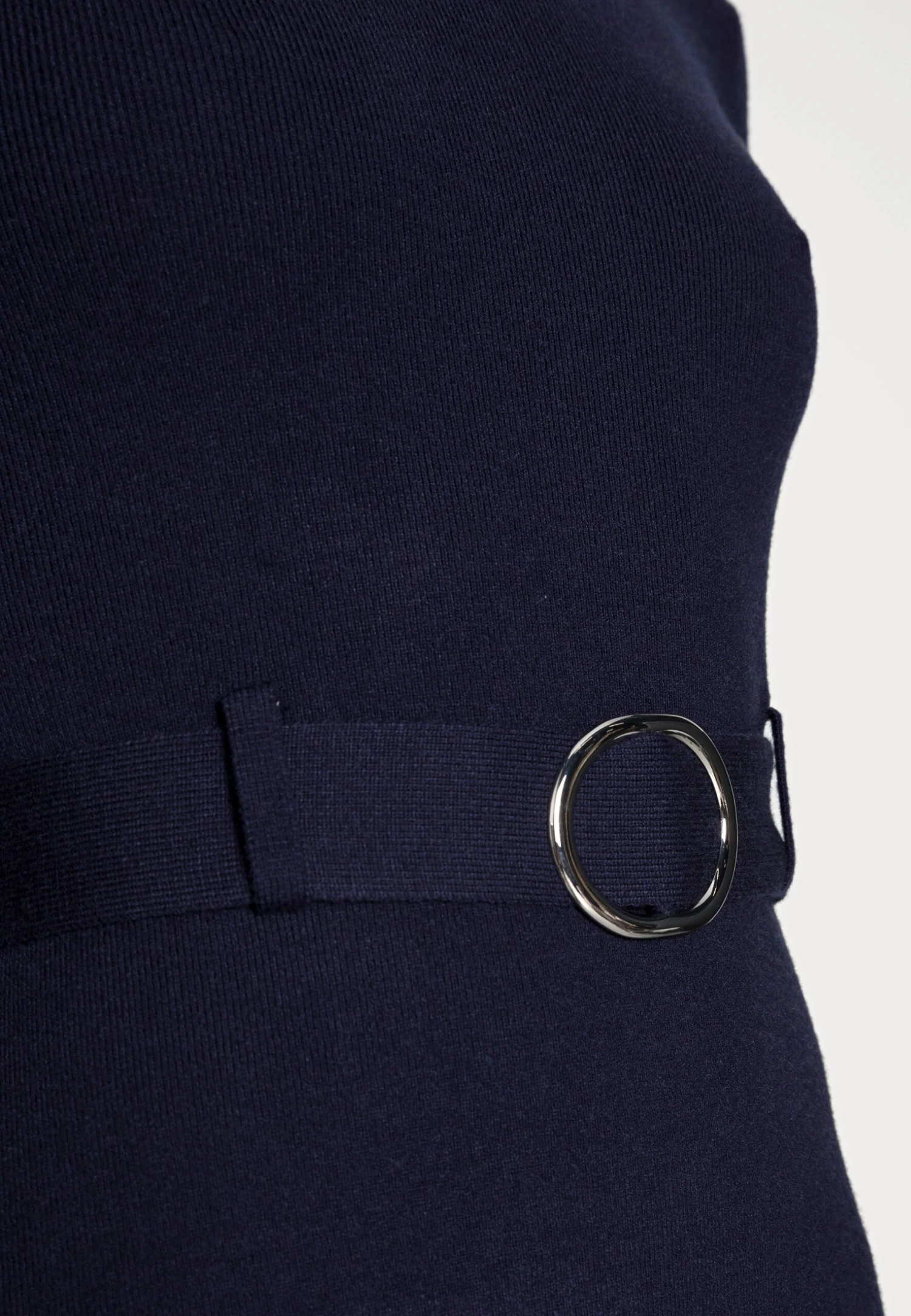 Anna Field Crew Ausschnitt Mini Strickkleid Mit Gürtel - Gebreide Jurk - Dark Blue 5 Anna Field Crew Ausschnitt Mini Strickkleid Mit Gürtel - Gebreide Jurk - Dark Blue - Afbeelding 5