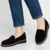 Anna Field Comfort Leather - Instappers - Black