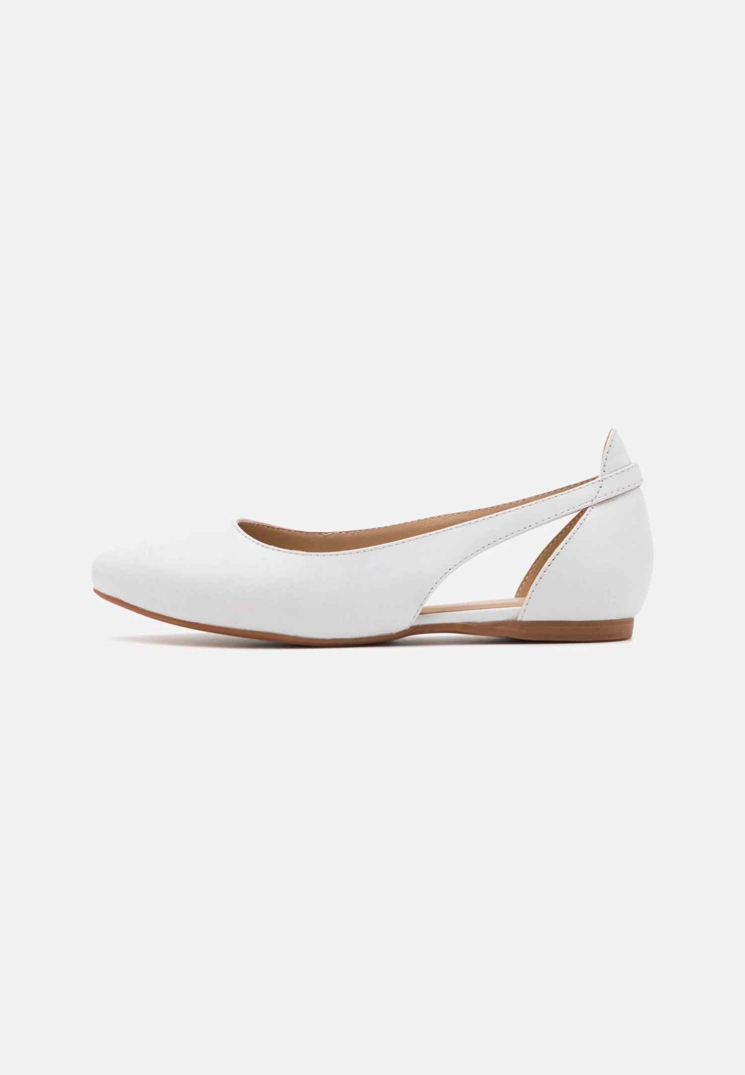Leather- Ballerina'S - White 2 Leather- Ballerina'S - White - Afbeelding 2