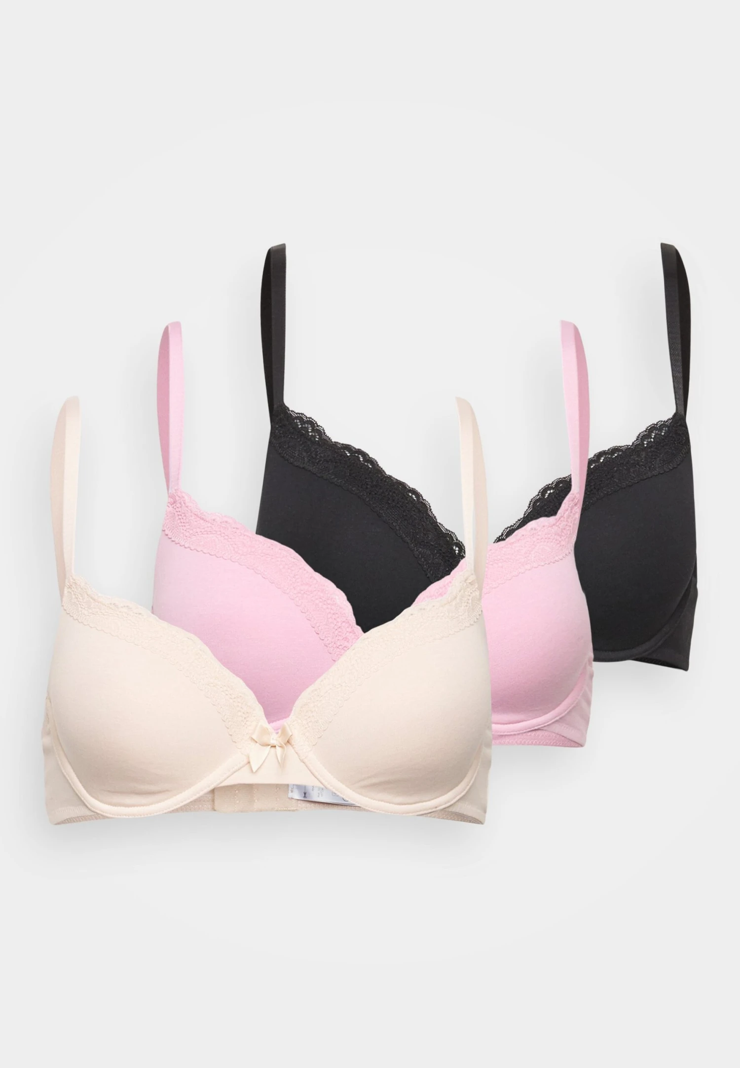 Anna Field 3 Pack - Beugel Bh - Nude - 916_Black - 802_Pink - 402 7 Anna Field 3 Pack - Beugel Bh - Nude - 916_Black - 802_Pink - 402 - Afbeelding 7