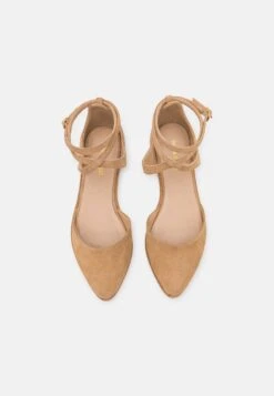 Anna Field Leather- Ballerina'S Met Enkelbandjes - Beige -Anna Field Verkoop 2024 198c4aaa513540978e803efd80cc4f12