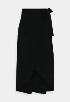 Anna Field Basic Wrap Over Midi Skirt- A-Lijn Rok - Black -Anna Field Verkoop 2024 279db1138765484094cab33f5c3878d4