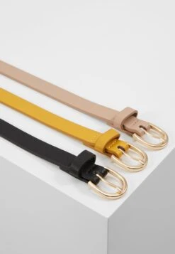 Anna Field 3 Pack - Tailleriem - Black/Yellow/Taup -Anna Field Verkoop 2024 2a04016d6cc545b2b15b28c388cf9d6d