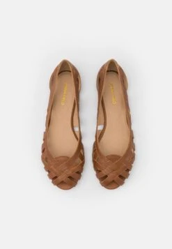 Anna Field Leather - Peeptoe Ballerina'S - Cognac -Anna Field Verkoop 2024 2a56c760ff704ea58802d90c498fc669