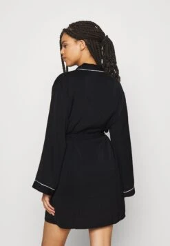 Anna Field Amanda Satin Dressing Gown - Badjas - Black -Anna Field Verkoop 2024 2ed7ad8212184e4ca1dc1b97ba75f567