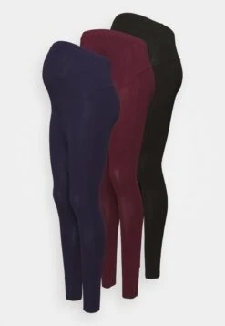3 Pack - Legging - Black/Bordeaux/Dark Blue -Anna Field Verkoop 2024 2f8f5b9236854595ad73cf508690b396