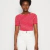 Anna Field T-Shirt Print - Red/White
