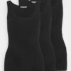 Anna Field Basic Tank 3Er Pack - Top - Black/Black/Black