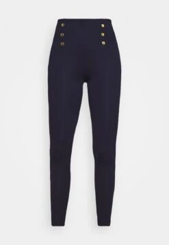 Anna Field Punto Leggings With Button Detail - Legging - Dark Blue -Anna Field Verkoop 2024 46a980d243e44bd0bc0b317bca04d1ba