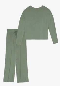 Anna Field Wide Leg - Pyjama - Khaki -Anna Field Verkoop 2024 56399edf15f94c88bb3bebf375bcf274