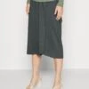 Maternity Basic Midi Skirt- Kokerrok - Light Green
