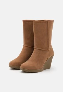 Anna Field Winter Boot - Enkellaarsjes Met Sleehak - Cognac -Anna Field Verkoop 2024 64d45de883534e7f974d195c7e051ad9