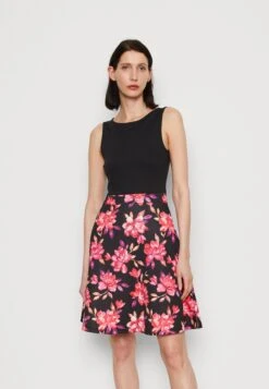 Anna Field Jurk - Black/Red/Purple