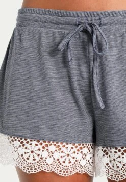 Anna Field Sarah Short Pj Set- Pyjama - Off-White/Dark Blue -Anna Field Verkoop 2024 6f89a2a5cdf84a3c8c843968bd01c00e