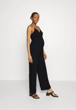 Strappy Drappy Cintered- Jumpsuit - Black
