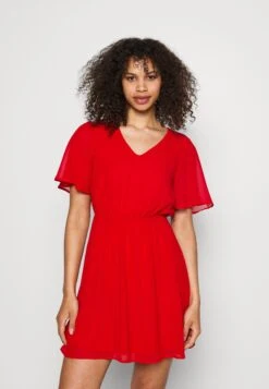 Anna Field V-Neck Sleeve Dress- Jurk -Dark Red -Anna Field Verkoop 2024 83dc2a071e604cf18fc819c737ff1f24