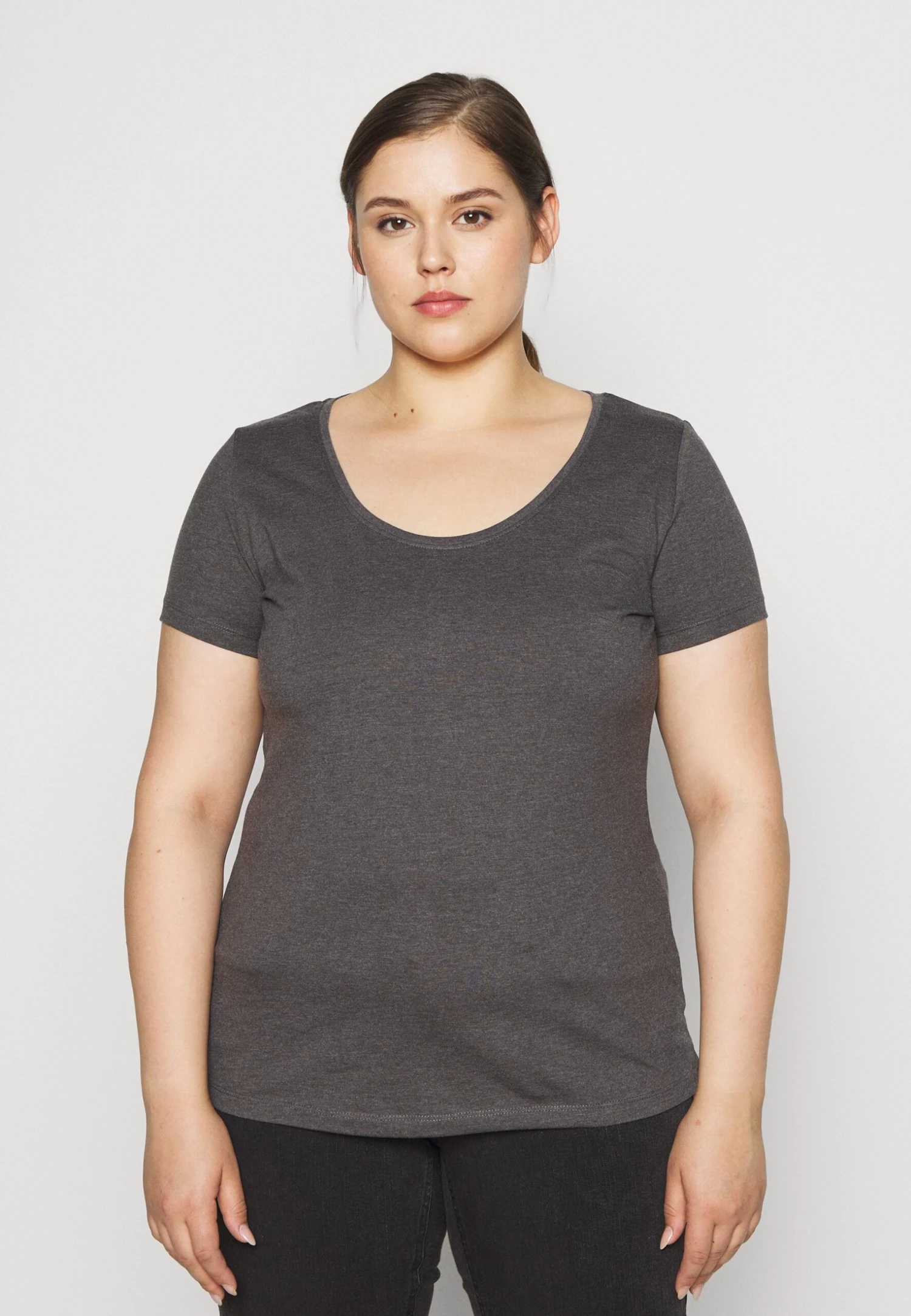 3Er Pack- T-Shirt Basic - White/Black/Dark Grey 3 3Er Pack- T-Shirt Basic - White/Black/Dark Grey - Afbeelding 3