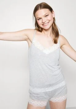 Anna Field Sarah Short Pj Set- Pyjama - Grey -Anna Field Verkoop 2024 9509fde335de4af3b934d97362e1d400