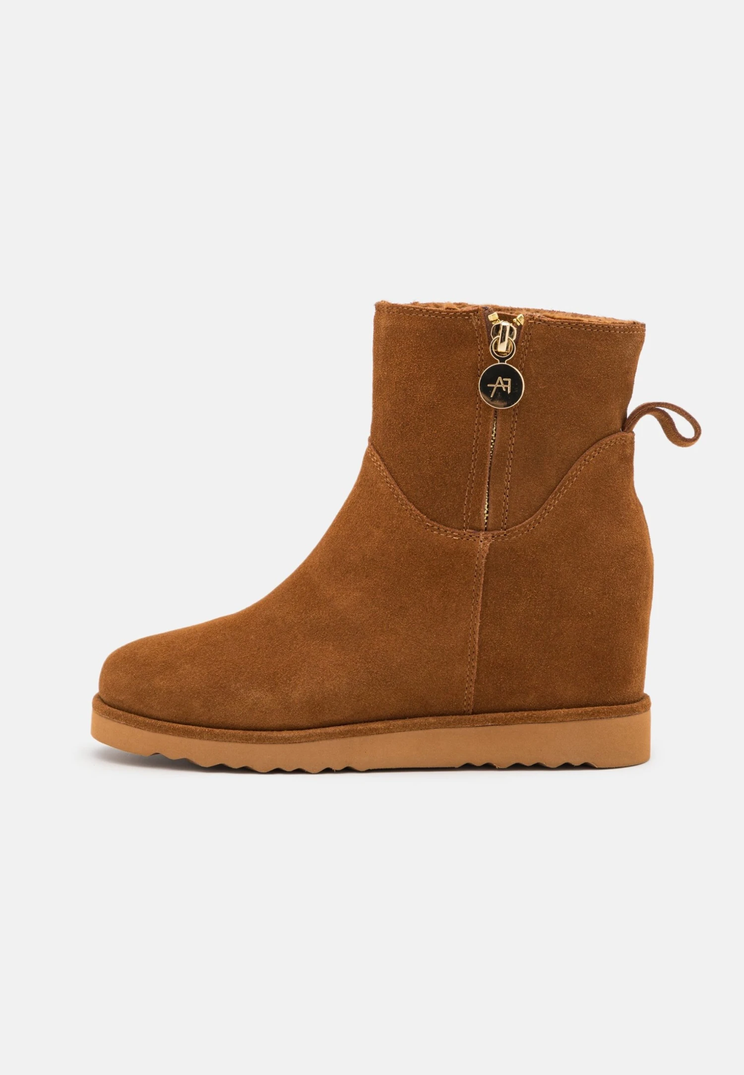 Anna Field Leather Winter Boot - Korte Laarzen - Cognac 2 Anna Field Leather Winter Boot - Korte Laarzen - Cognac - Afbeelding 2
