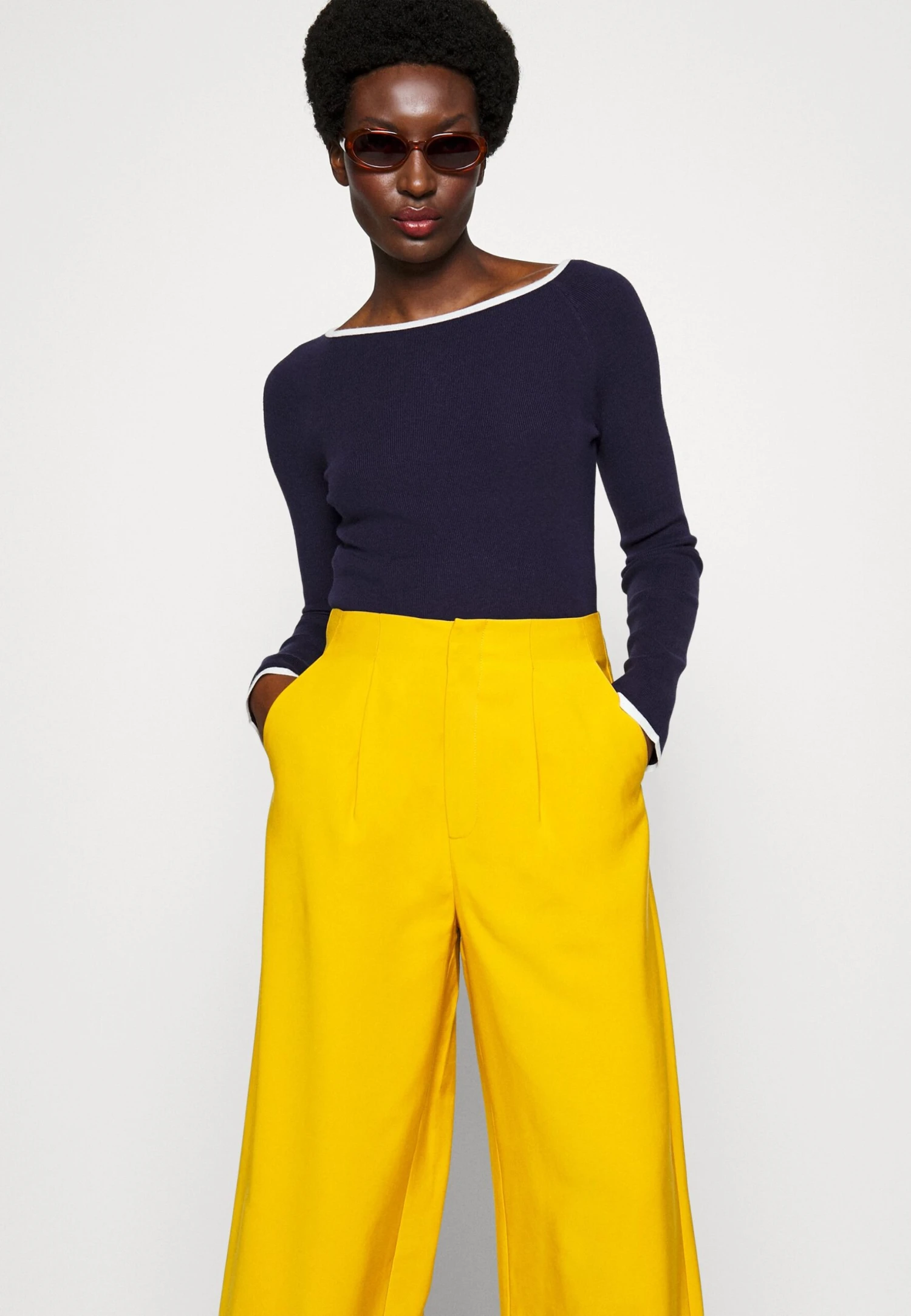 Anna Field Broek - Dark Yellow 4 Anna Field Broek - Dark Yellow - Afbeelding 4