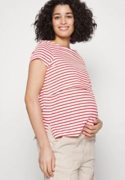 Maternity Long Tee- T-Shirt Basic - Red/Off-White -Anna Field Verkoop 2024 a02c6fe05e4f4e41b16bb93defc4631d