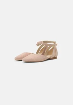 Anna Field Leather - Ballerina'S Met Enkelbandjes - Beige -Anna Field Verkoop 2024 a261f99dfb234414b5b967fc7d2122d0