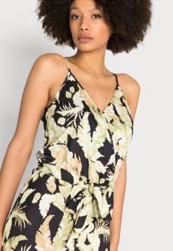 Anna Field Jumpsuit - Black/Green -Anna Field Verkoop 2024 a63ce494ed10460990b5edb31e19ab14