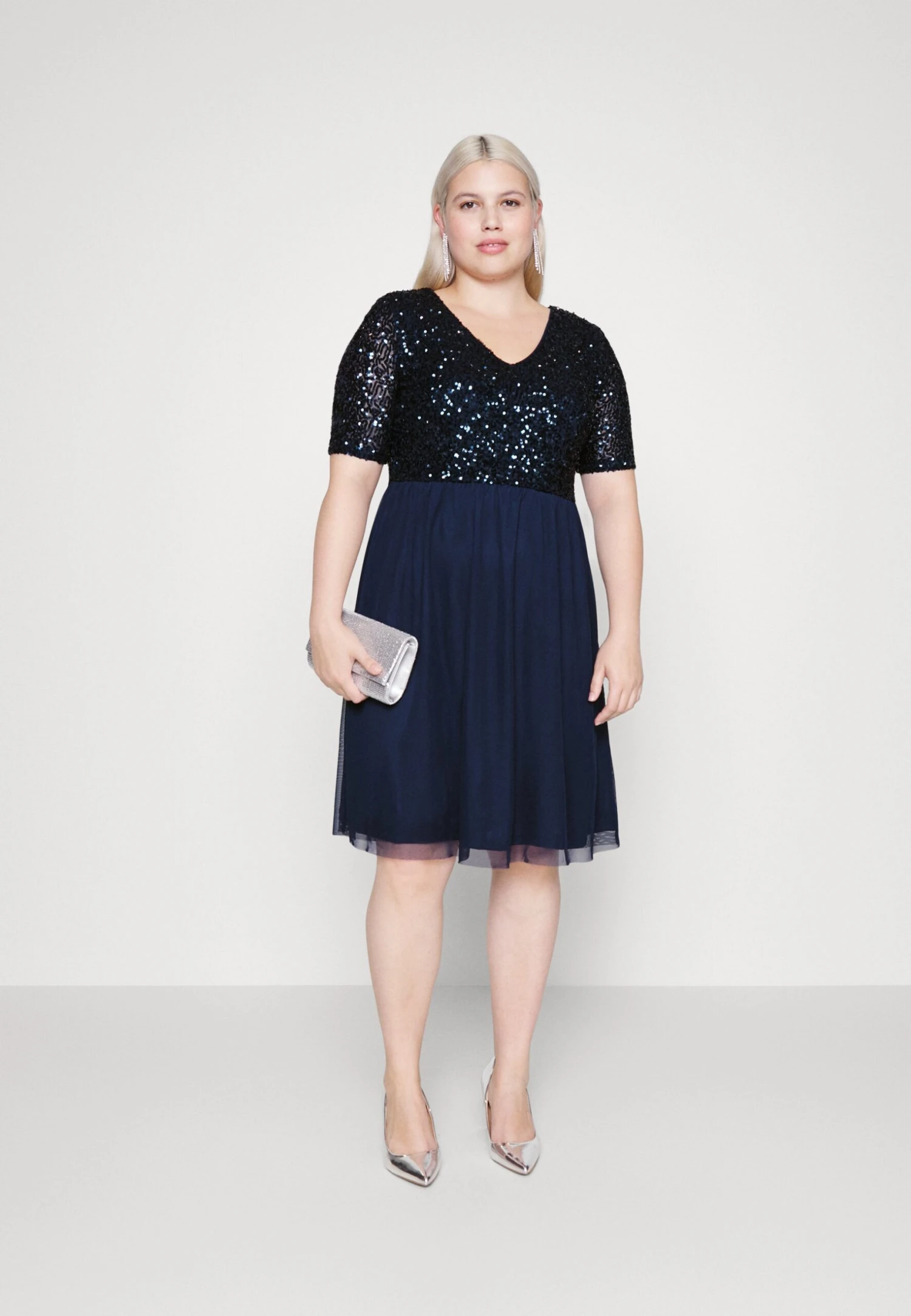 Cocktailjurk - Dark Blue 2 Cocktailjurk - Dark Blue - Afbeelding 2