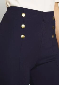 Anna Field Punto Leggings With Button Detail - Legging - Dark Blue -Anna Field Verkoop 2024 a908d0371f5646e88ad7ea72361fb132