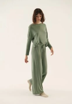 Anna Field Wide Leg - Pyjama - Khaki -Anna Field Verkoop 2024 b0582ddda7cb423eabcd79a9b5e373dc