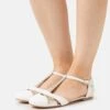 Anna Field Leather- Ballerina'S Met Enkelbandjes - White