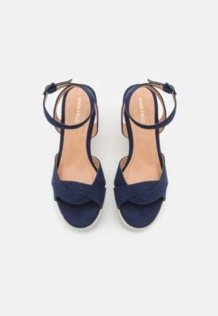 Anna Field Sandalen Met Sleehak - Dark Blue -Anna Field Verkoop 2024 c43f8d20b6c34f169f7eda00901a6c31