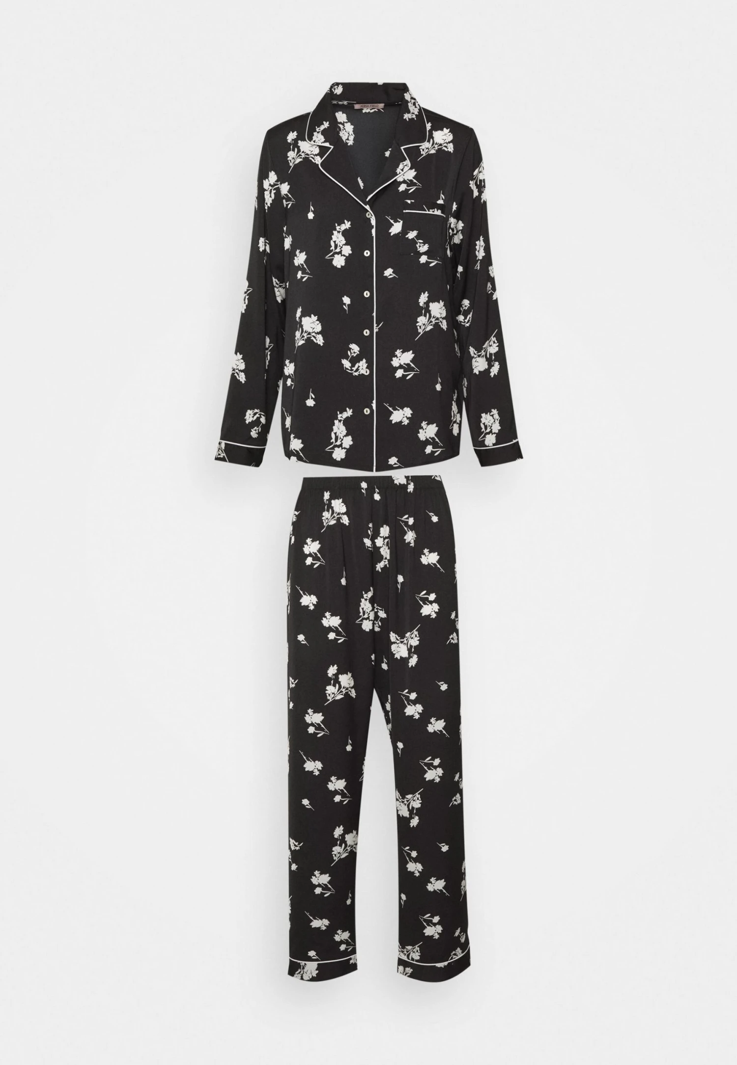 Anna Field Set - Pyjama - Black/Offwhite 5 Anna Field Set - Pyjama - Black/Offwhite - Afbeelding 5