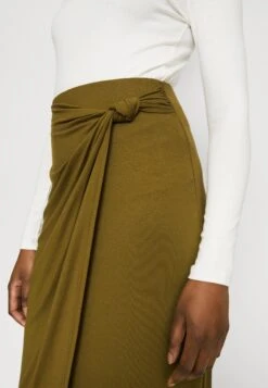 Anna Field Front Knot Midi Skirt - Kokerrok - Khaki -Anna Field Verkoop 2024 d576750e077445fb85b1a7e2454a7d44