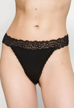 Anna Field 3 Pack Lace Trim Thong - String - Black -Anna Field Verkoop 2024 ddff339da5074452b6b1fc5ad9c38843