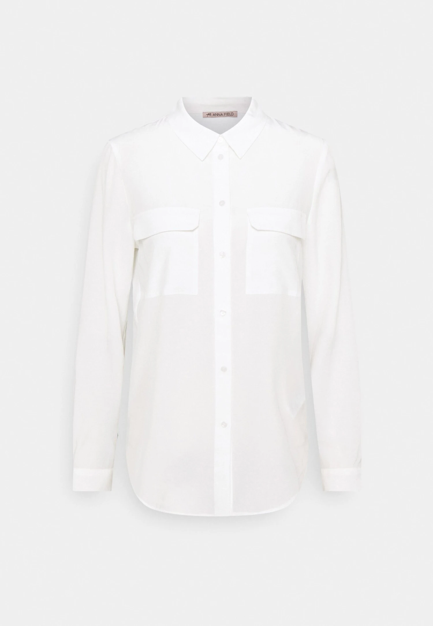 Anna Field Basic Blouse With Front Pockets - Overhemdblouse - Offwhite 6 Anna Field Basic Blouse With Front Pockets - Overhemdblouse - Offwhite - Afbeelding 6