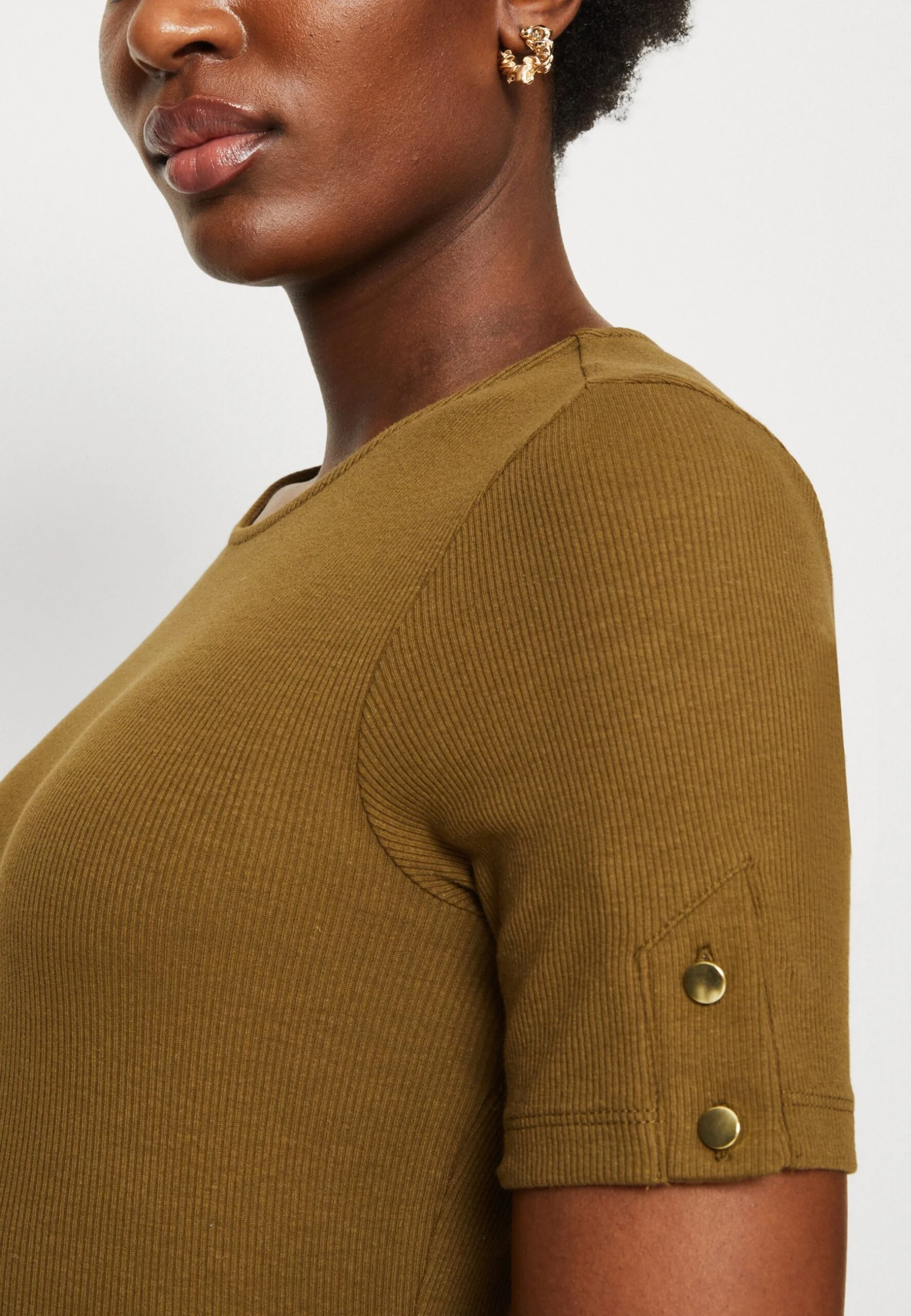 Anna Field T-Shirt Print - Khaki 6 Anna Field T-Shirt Print - Khaki - Afbeelding 6