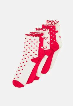 Anna Field 5 Pack - Sokken - White/Red