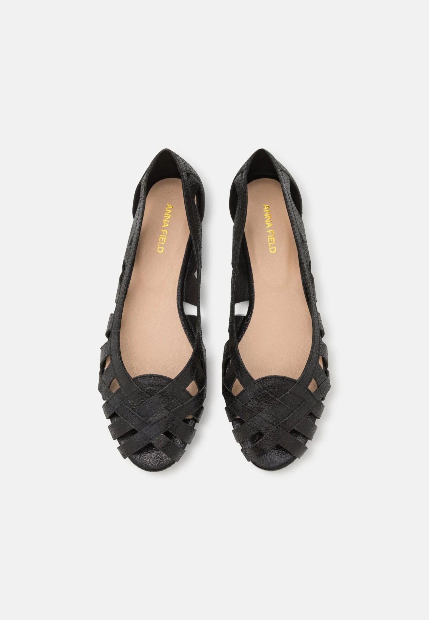 Anna Field Leather - Peeptoe Ballerina'S - Black 6 Anna Field Leather - Peeptoe Ballerina'S - Black - Afbeelding 6