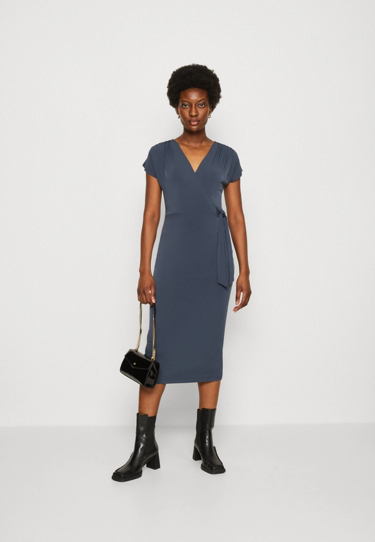 Anna Field Jerseyjurk - Dark Blue 5 Anna Field Jerseyjurk - Dark Blue - Afbeelding 5