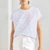 Anna Field Placed Stripe Flamingo Francesca- T-Shirt Print - White